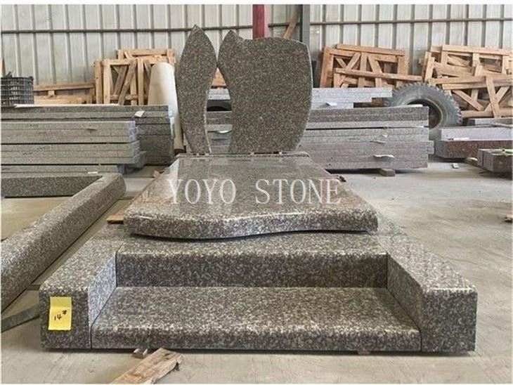 french granite tombstone