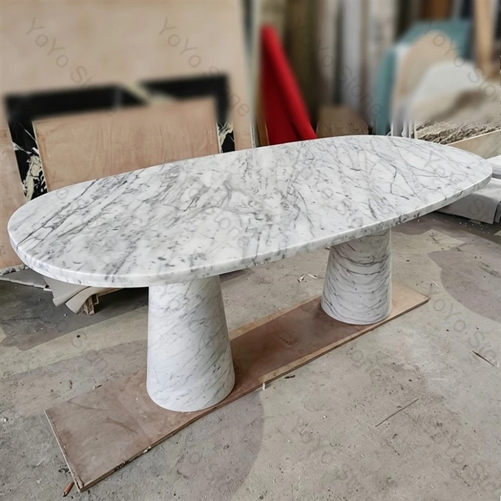Oval White Marble Table suppliers