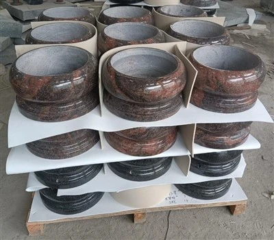 Vaso de flores de granito